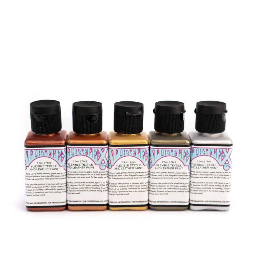 AlphaFlex – Metallic Bundle – Flexible Textile and Leather Paint